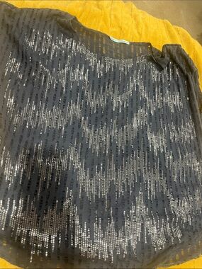 Maurices dark gray Sequined  top xl